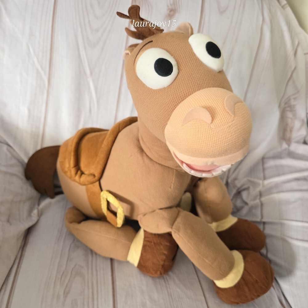 🌞SOLD🌞Disney Store Toy Story Bullseye Horse Plush Stuffed Toy Big Floppy 26 In - Picture 13 of 13